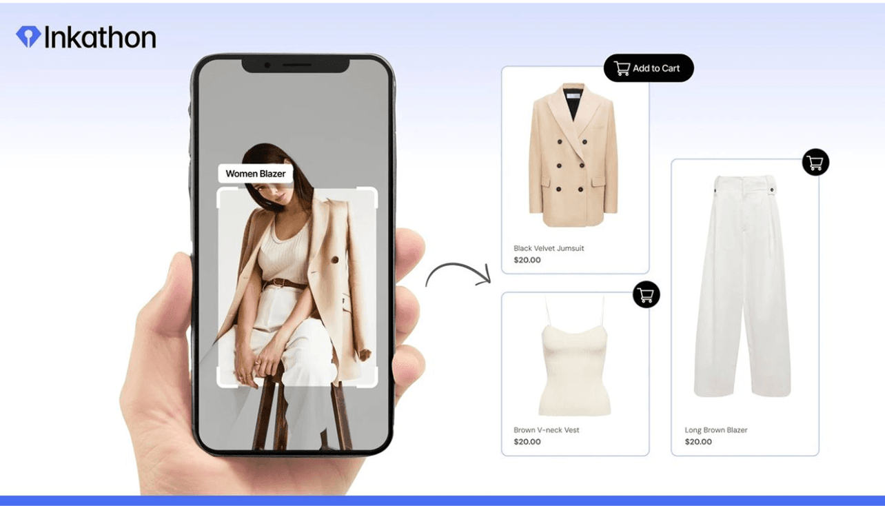Image search of fashion items, through AI